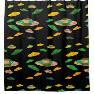 Rideaux De Douche Motif UFO