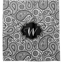 Motif Vintage noir Paisley