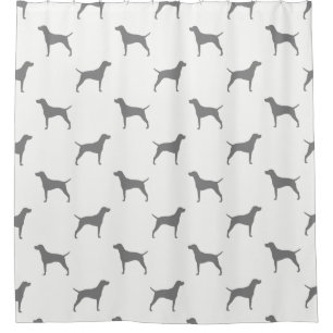 Rideaux De Douche Motif Vizsla Silhouettes