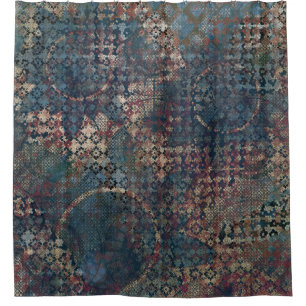 Rideaux De Douche Motifs sales avec le patchwork malpropre des