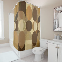 Moyen Siècle Moderne Abstrait Rétro Brown Tone Ter