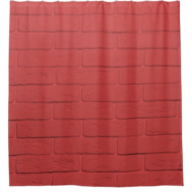 Rideaux De Douche mur de briques rouges (Devant)