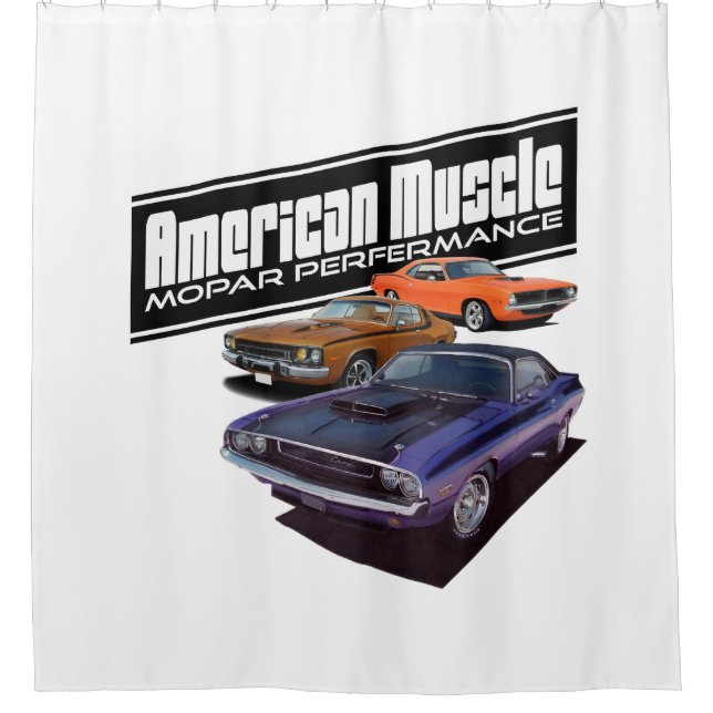 Rideaux De Douche Muscle de Mopar d'Américain (Devant)