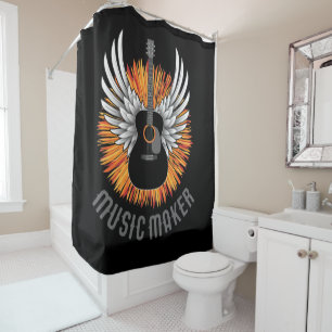 Rideaux De Douche Music Maker (guitare)