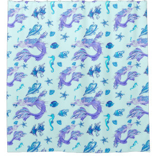 Rideaux De Douche Mystic Fairy Purple Créature