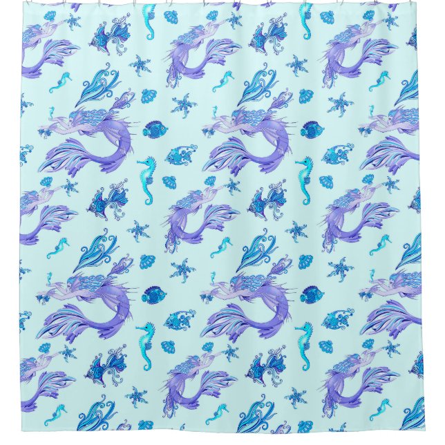Rideaux De Douche Mystic Fairy Purple Créature (Devant)