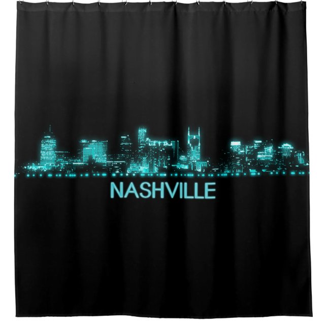 Rideaux De Douche Nashville Skyline (Devant)