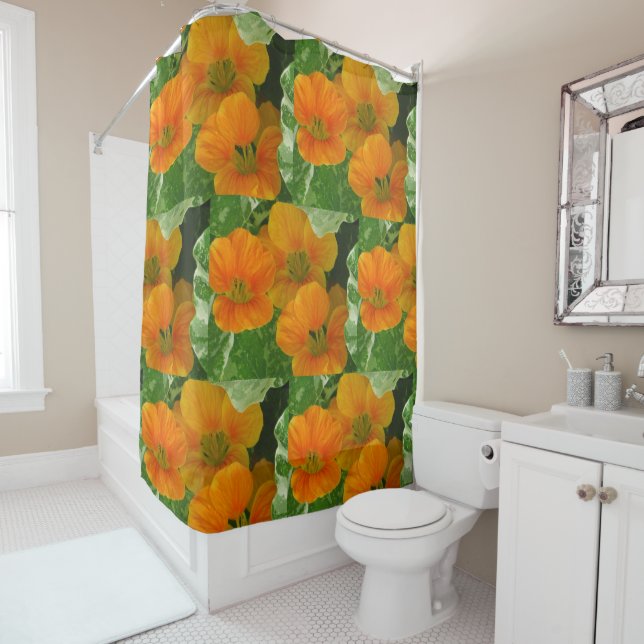 Rideaux De Douche Nasturtiums (En situation)