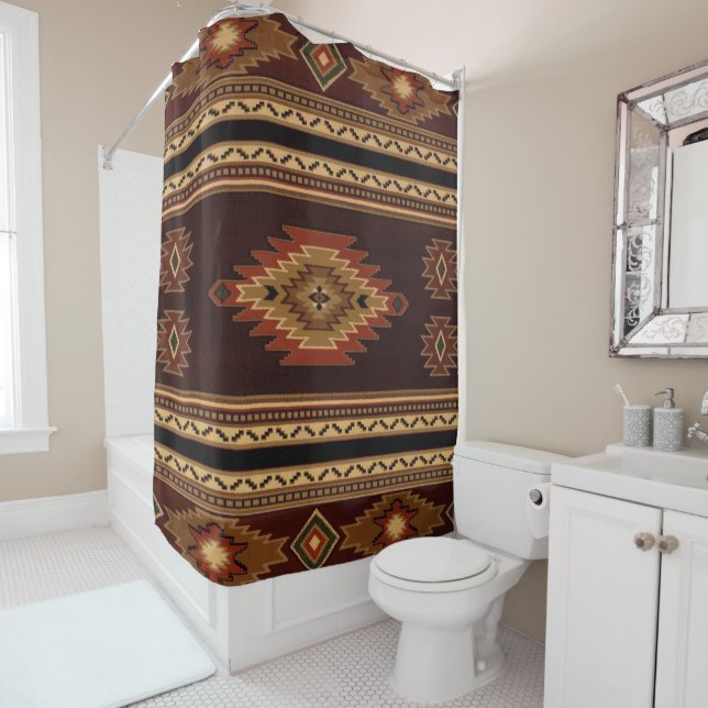 Rideaux De Douche Native American United Weavers (En situation)