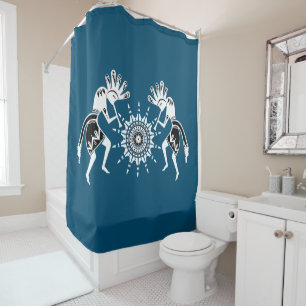 Rideaux De Douche Native Americans Culture - Sun Dancing Kokopelli
