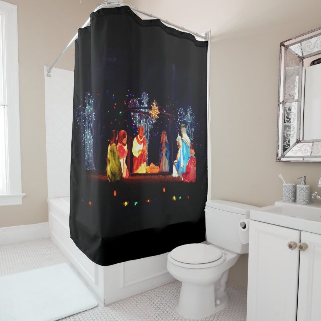 Rideaux De Douche Nativité (En situation)
