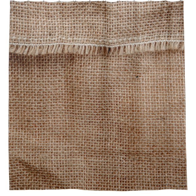 Rideaux De Douche Natural line texture backgroundcoffee, sack, abstr (Devant)