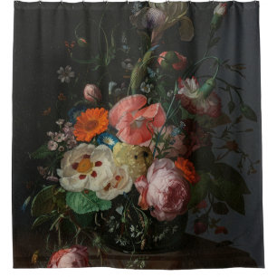 Rideaux De Douche Nature morte de maître hollandais vintage Rachel R