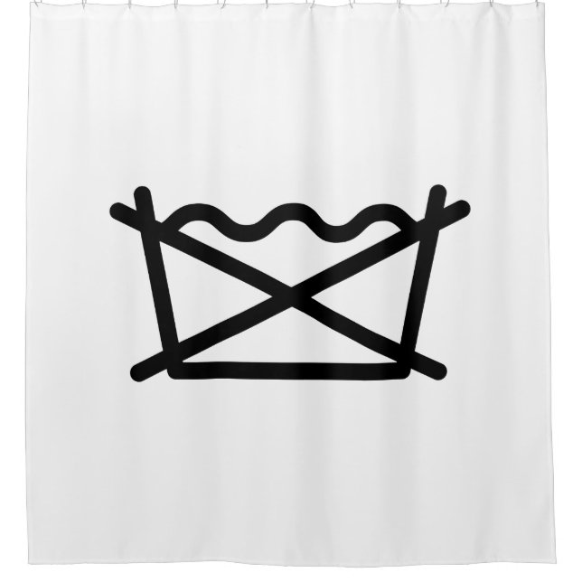 RIDEAUX DE DOUCHE NE LAVEZ PAS ! (Devant)