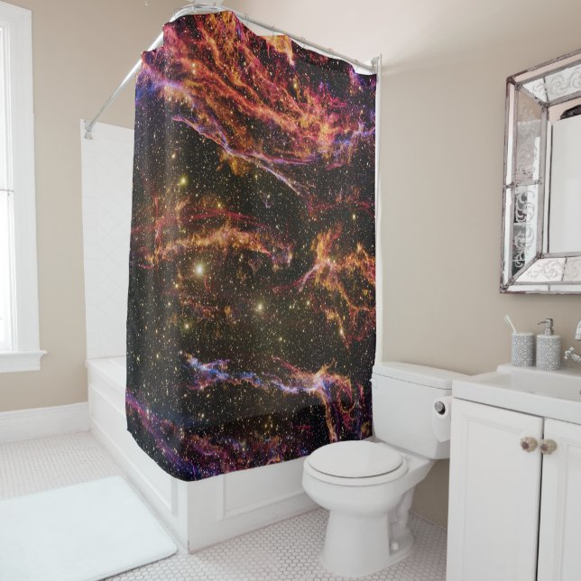 Rideaux De Douche Nebula Boucle Cygnus (En situation)