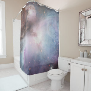 Rideaux De Douche Nébuleuse Orion Astronomie bleu Violet rose ciel é