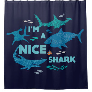 Rideaux De Douche Nemo et requins - Je suis un joli requin