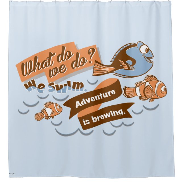 Rideaux De Douche Nemo, Marlin et Dory| L'aventure brasse (Devant)