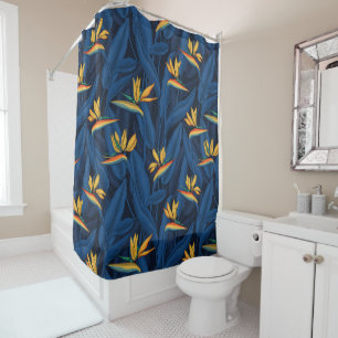 Rideaux De Douche Night bird of Paradise garden 2