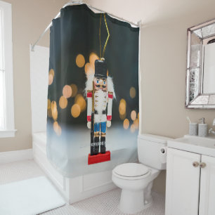 Rideaux De Douche Noël SlipperyJoe nutcracker figurine ornement