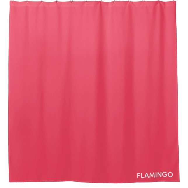 Rideaux De Douche Nom de couleur rose Flamant rose (Devant)