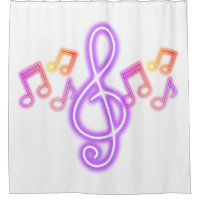 Notes musicales Neon Treble Clef