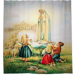 Rideaux De Douche Notre-Dame de Fatima 1917