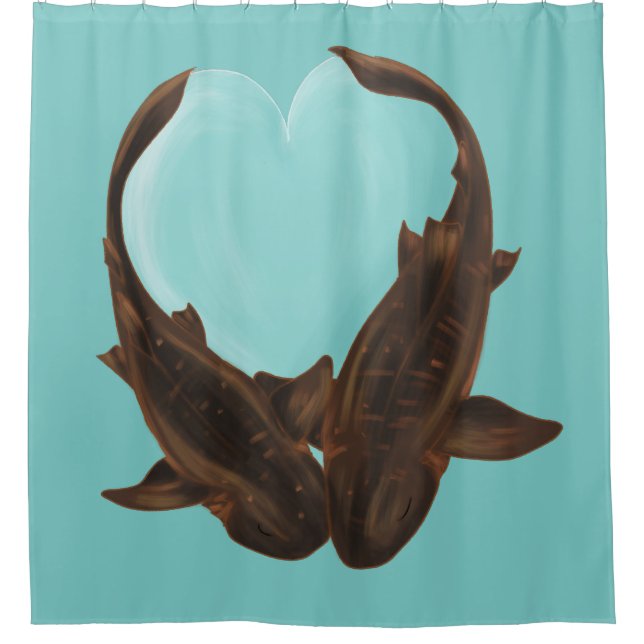 Rideaux De Douche Nourriture des requins (Devant)