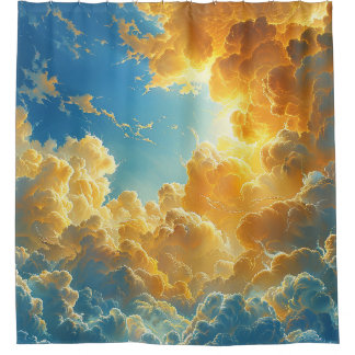 Rideaux De Douche Nuages de coucher de soleil