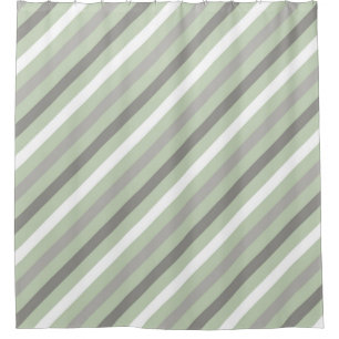 Rideaux De Douche Nuances de gris Diagonal Grille moderne