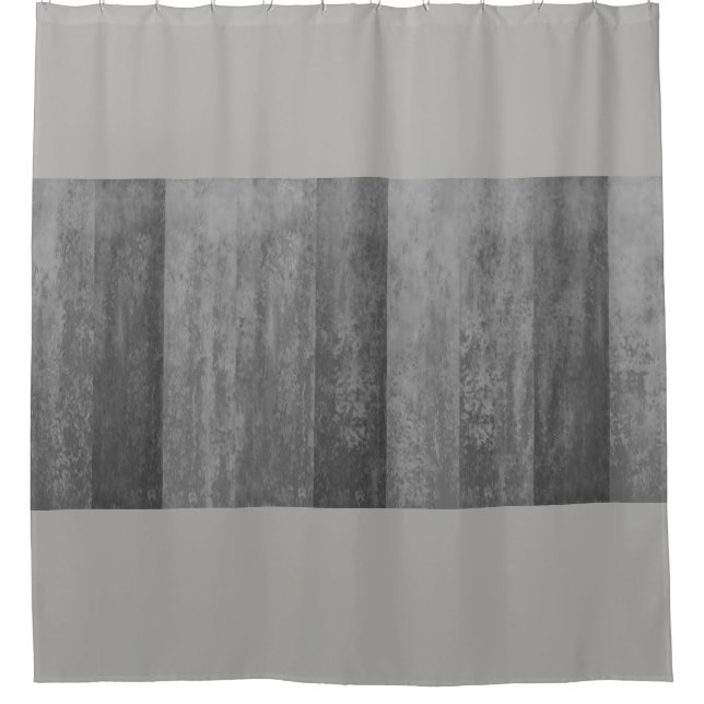 Rideaux De Douche Nuances d'Ombre gris barrées (Devant)