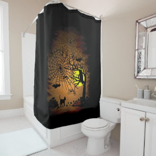Rideaux De Douche Nuit d'Halloween, Joyeux Halloween !