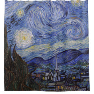 Rideaux De Douche Nuit étoilée par Vincent Willem van Gogh