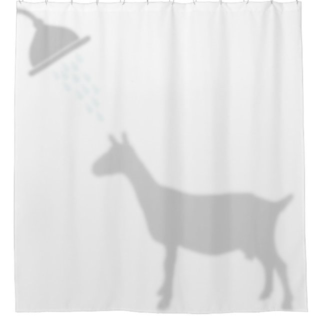 Rideaux De Douche Oberhasli Chèvre Ombre Silhouette Ombre Buddies (Devant)