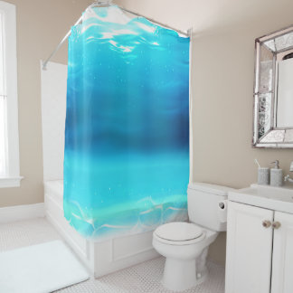 Rideaux De Douche Ocean Blue Water Shower Curtain