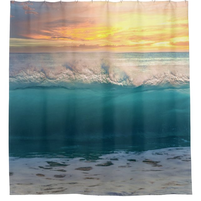 Rideaux De Douche Ocean Sunset Beach Photo 193 (Devant)