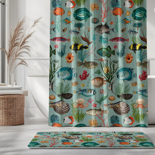 Rideaux De Douche Océanie Colorful Fishers on Canard Egg Arrière - p