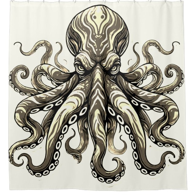 Rideaux De Douche Octopus moyen (Devant)