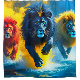 Rideaux De Douche OEuvre de Lion