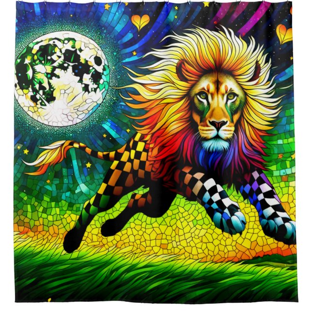Rideaux De Douche OEuvre de Lion (Devant)