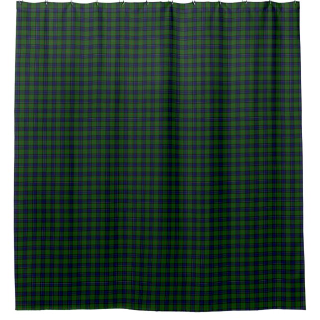 Rideaux De Douche Ogilvie tartan bleu vert plaid (Devant)