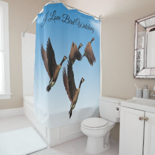 Rideaux De Douche Oies canadiennes pilotant ensemble la conception