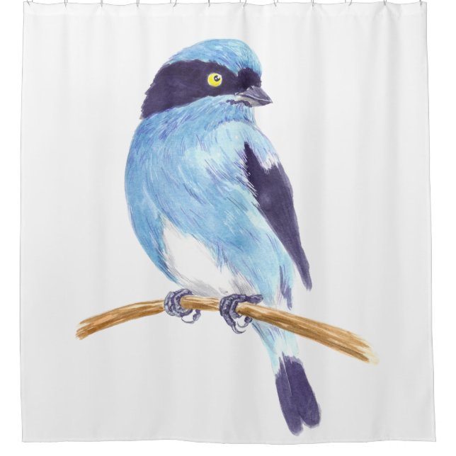 Rideaux De Douche Oiseau bleu (Devant)