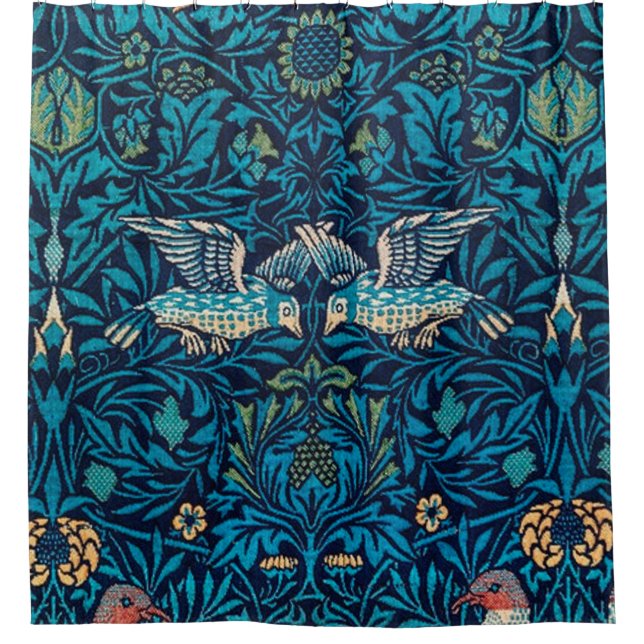 Rideaux De Douche Oiseaux De William Morris (Devant)