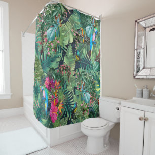 Rideaux De Douche Oiseaux tropicaux du paradis