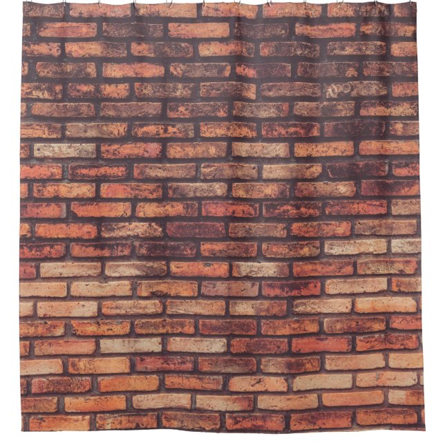 Rideaux De Douche old brick wall texture backgroundbackground,hipste (Devant)