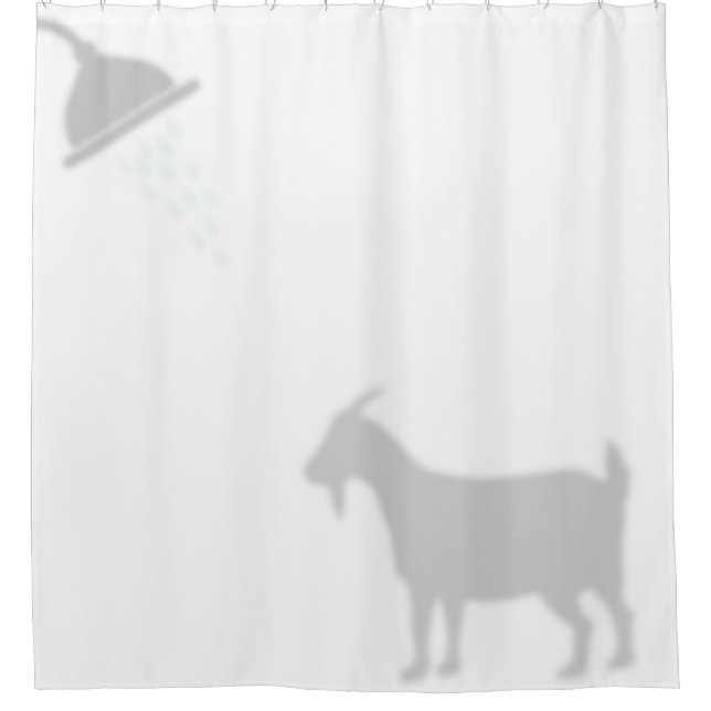 Rideaux De Douche Ombre de chèvre pygmée Silhouette Ombre Buddies (Devant)