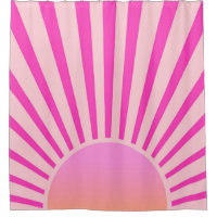 Ombre rose chaud rétro Sun Burset Sunrise Sunrise