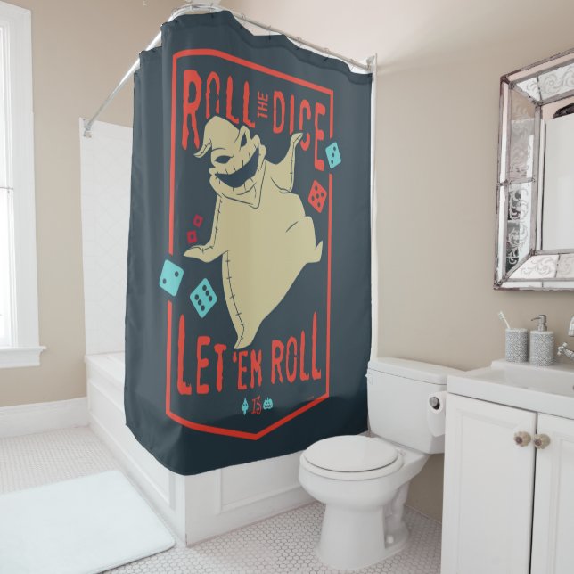 Rideaux De Douche Oogie Boogie | Lancer Le Dice (En situation)