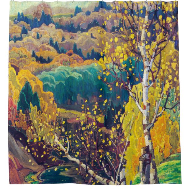 Rideaux De Douche Or d'octobre | Franklin Carmichael | (Devant)